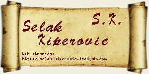 Selak Kiperović vizit kartica